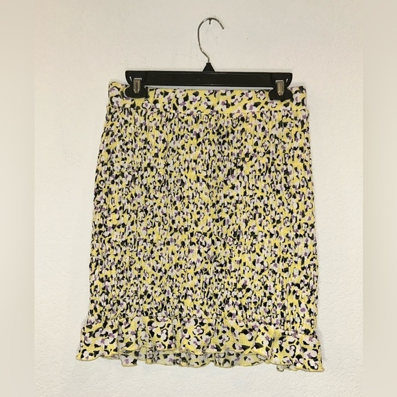 Vero Moda Olia Floral Skirt In Lemon Meringue Aop Olea - Picture 2 of 4